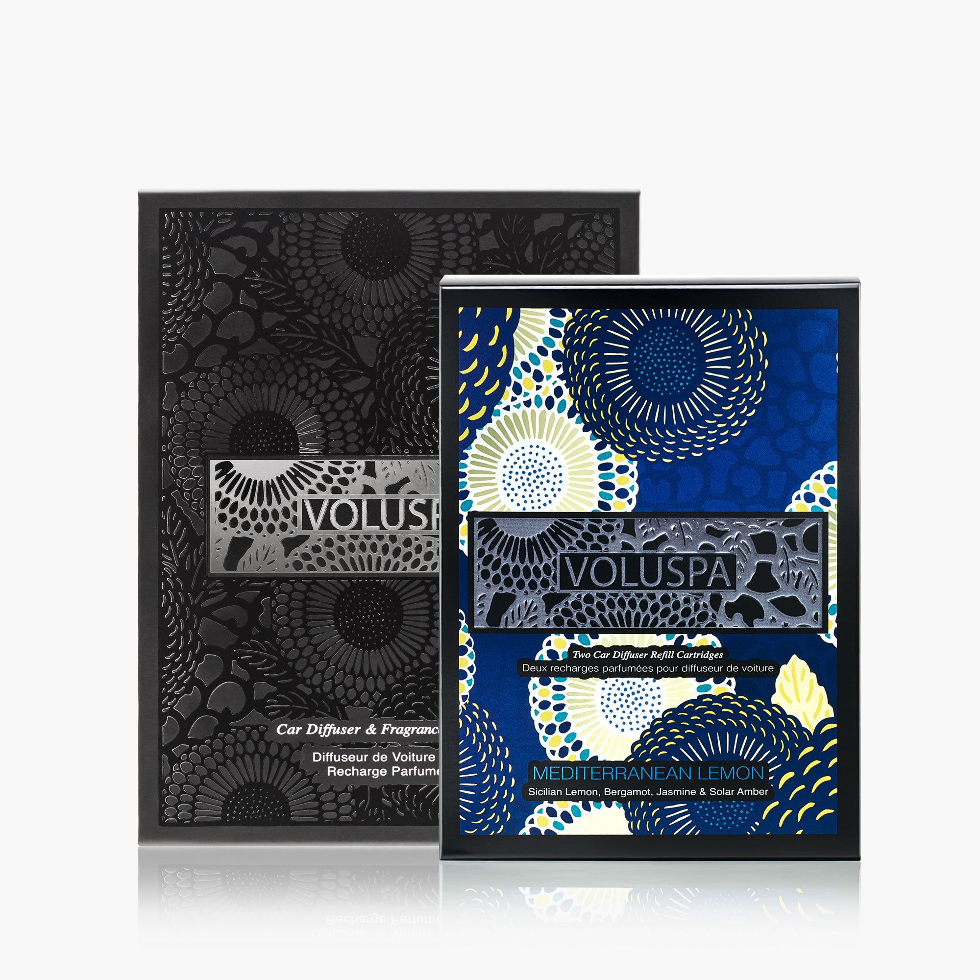 Mediterranean Lemon - Car Diffuser Starter Kit + Refills Bundle