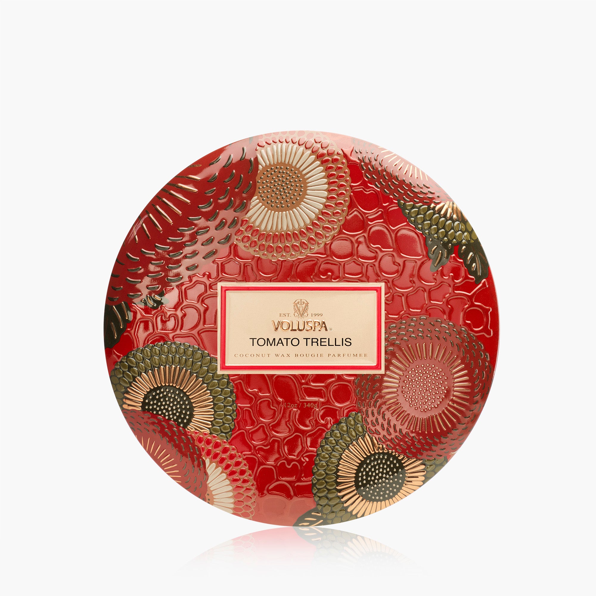 Tomato Trellis - 3 Wick Tin Candle